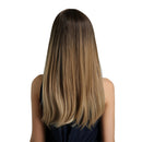 24'' Inches Fashion Ombre Brown Wigs, 2 Tone Color, Long Natural Straight Heat