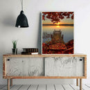 5D DIY Full Drill Diamond Painting Autumn Leaves Cross Stitch Embroidery