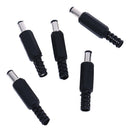 5Pcs 5.5x2.1mm male DC In-Line plug socket jack connector adapteME