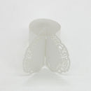 50pcs Love Shape Napkin Buckle Serviette Ring Decor Table Dinner Party White