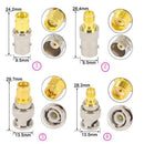 4pcs BNC Female to SMA Male Connectors Type RF Connector Adapter Converter