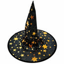 Halloween Costumes Witch Wizard Cloak with Hat for Kids Boys Girls Black