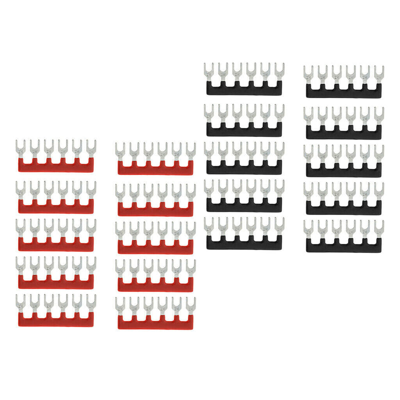 20 Pcs 6-position Fork Pre-insulated Terminal Block Terminal Block