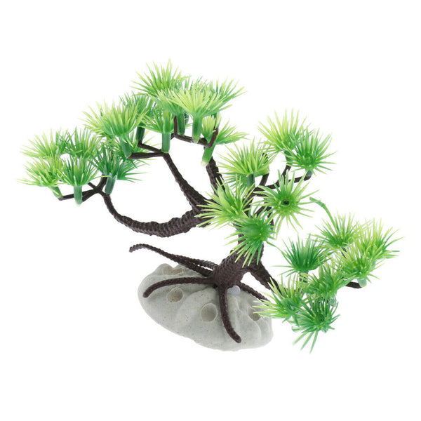 Plastic Artificial Pine Plants Realistic Pet Products Aquarium Landscape