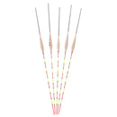 5Pcs Fishing Float Night Luminuous Tackle Glow Stick Wood Accessories With Lead