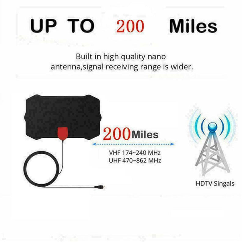 Antenna Digital HD Skywire-4K 200 Mile Range Antena-Digital Indoor HD 1080P Favo