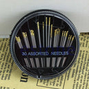 Assorted Hand Sewing NEEDLES - Embroidery Mending Craft Quilt Case Sew - 30pcs