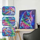 5D DIY Special Shaped Diamond Painting Color Cat Cross Stitch Embroidery