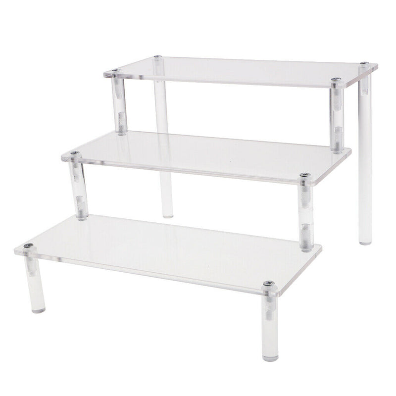 Acrylic Shelf 3-Tier Display Rack for Cupcake,makeup, perfume, collectibles