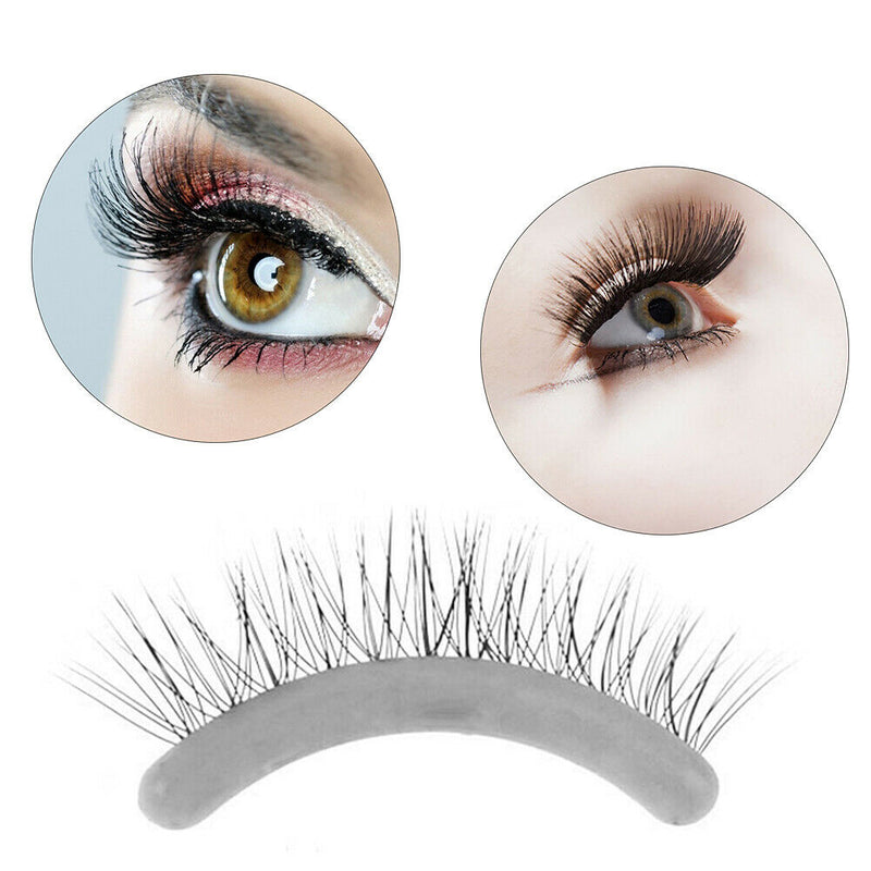 10pcs Silicone False Lashes Display Strip Graft Planting Eyelash Show Bar A