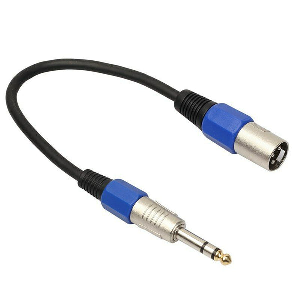 Professional 35cm 3Pin XLR Male Jack to 1/4inch 6.35mm Female Plug Stereo M