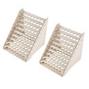 2x DIY Pigment Painting 75 Bottles Paint Wood Rack Holder Stand Organizer
