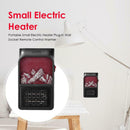 Portable Small Electric Heater Plug-in Wall Socket Remote Control Warmer