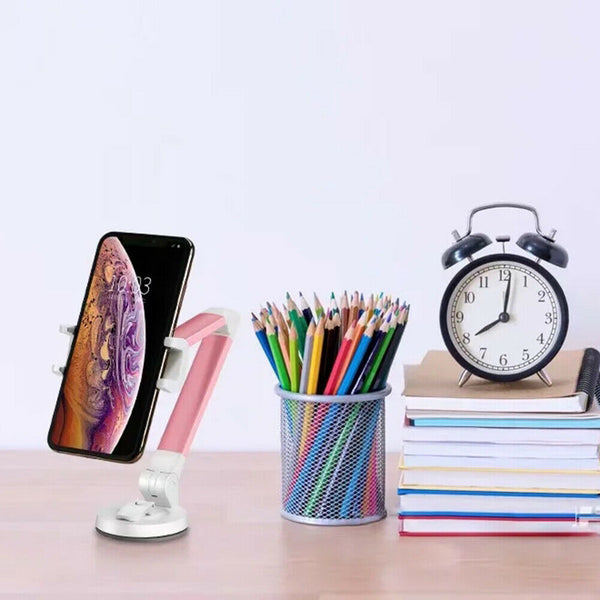 Folding Smartphone Desktop Holder Aluminum Alloy Long Arm Cell Phone Stand Rack