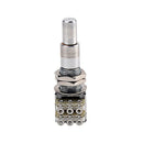 Guitar Bass Mini Dual Pots Stacked Concentric Potentiometer W/ Center Deten N9N5