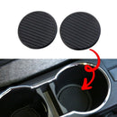 2Pcs Car Water Cup Slot Anti-Slip Mat Decoration