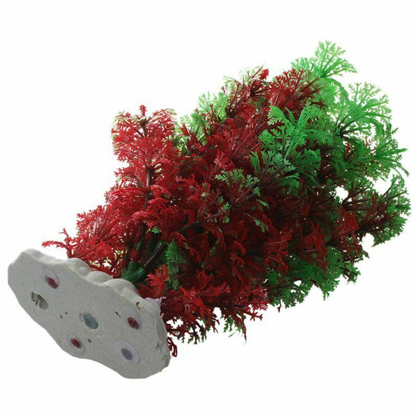 Artificial Fish Tank Water Tropical Plastic Aquarium Plants Ornament Green  P1I6