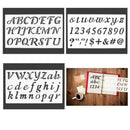 3 Pcs Alphabet Letter Stencils Large Small letters Numbers DIY Card Making
