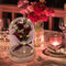 LED Night Lights Ornaments Three Rose Flower Glass Dome Fairy String Lights