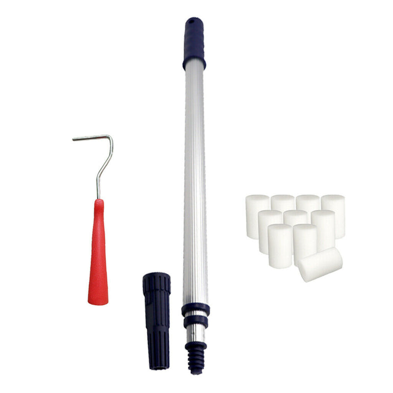 6cm Sponge Wall Paint Roller Brushes Kit & 150cm Alloy Extendable Adjutable Pole