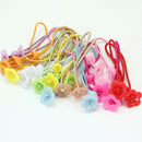 20pcs Children Girls Flower Decoration Elastic Ponytail Holders Hairband R DDL