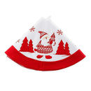 Home Decoration Christmas Pattern Embroidered Christmas Tree Skirt