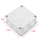 White ABS IP65 Waterproof Enclosure Square Junction Box 100x100x70mm G3S5