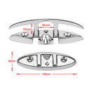Marine Folding Flip Up Boat Cleat Dock Deck Stainless Steel 6" Durable