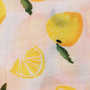 Baby Swaddling Blanket Soft Muslin Cotton Swaddle Towel Lemon