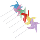 10pcs Colorful Plastic Windmill Toys Pinwheel Self-assembly Windmill Kid's To BX
