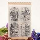 Christmas Windows Life Silicone Clear Stamps for DIY Scrapbook/Photo Album