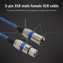 For Amplifier  Microphone 3 Pin XLR Male to Female Audio Extension Cord Line