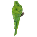 Lifelike Macaw Parrot Bird Sculpture Garden Ornaments Green