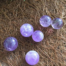 2* Natural Amethyst Quartz Stone Sphere Crystal Fluorite Ball Healing Gemsto Gw