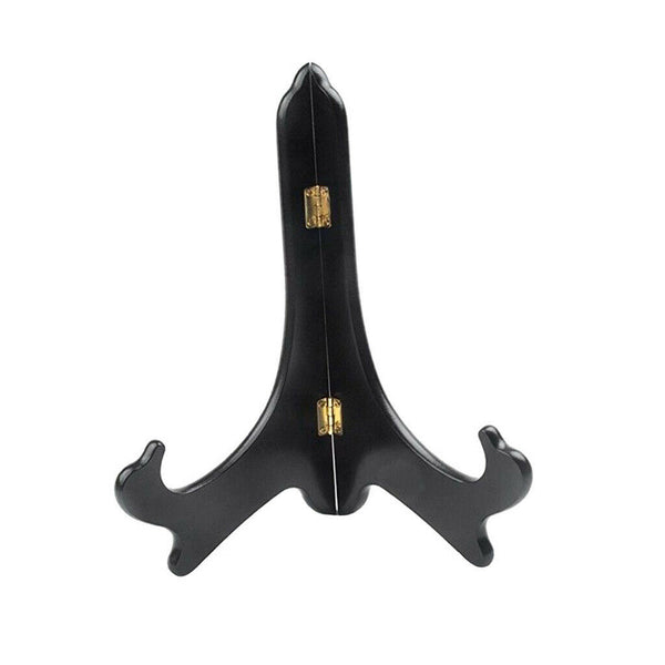 Wooden Folding Plate Bowl Dish Picture Teacake Holder Easel 4inch