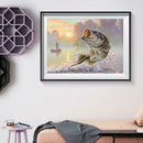 5D DIY Full Drill Diamond Painting Fish Embroidery Mosaic Craft Kits Decor