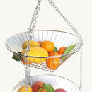 Rack Fruit Steel Holder Vegetable Stainless Vegetable Stand Hanging Basket 3Tier