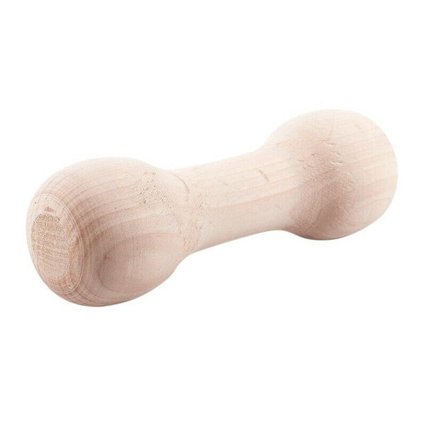 Golden Retriever Wood Dumbbell Dogs Training Chewing Toys K9 Teething Aid F M6K3