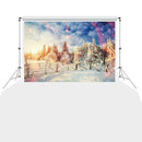 For Video Studio Decor Christmas Snow Tree Photography Background Cloth Backdrop