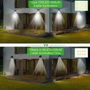 100 LED Waterproof Motion Sensor Solar Powered Wall Lamps for Outdoor Decor AU