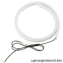 2Pcs White 60cm Car Flexible Tube LED Strip Daytime Running DRL Light Headl
