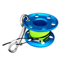 Lightweight Aluminum Alloy Scuba Diving Finger Spool Reel 50m Line Bolt Snap