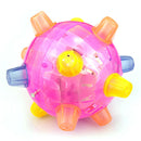Jumping Activation Ball for Dogs - Music LED Bouncing Pet Ball Toys, Random