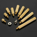 270Pcs M2 3-25mm Male to Female Brass PCB Standoff Screw Nut Assortment AOQ