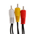 1PC 3 RCA Male Jack to 6 RCA Female Splitter Audio  Plug Video AV Adapter Cable