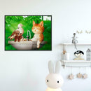 DIY Diamond Painting Cat Cross Stitch Rhinestone Embroidery Mosaic Kit