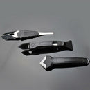 3x Silicone Scraper Kit Caulking Grouting Tool Sealant Finishing Cleaning &4Pads