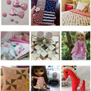 100Pcs Assorted 10x10cm Bundle Quilt Quilting Cotton Fabric DIY Sewing Xmas