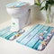 Beach Seashells Starfish Sand Bath Mat Holidays Summer Bathroom Carpet Rug  G1I3