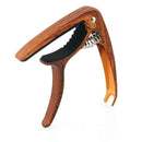 Guitar Capo Wood Grain Folk Guitar Key Trigger Quick Change Tuning Clamp
